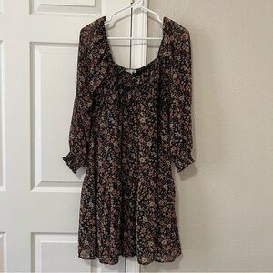Maurice’s 3/4 Sleeve Double Layered Floral Dress - Large